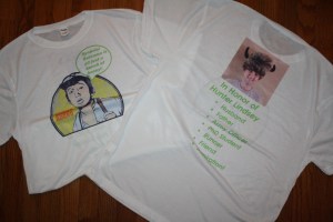 Front and back race t-shirts